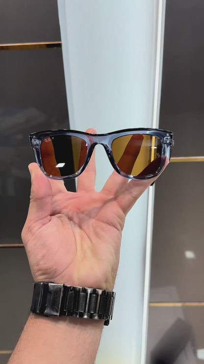 Rayba n 502 Blue Brown Ultimate Luxury Sunglass With OG Packaging